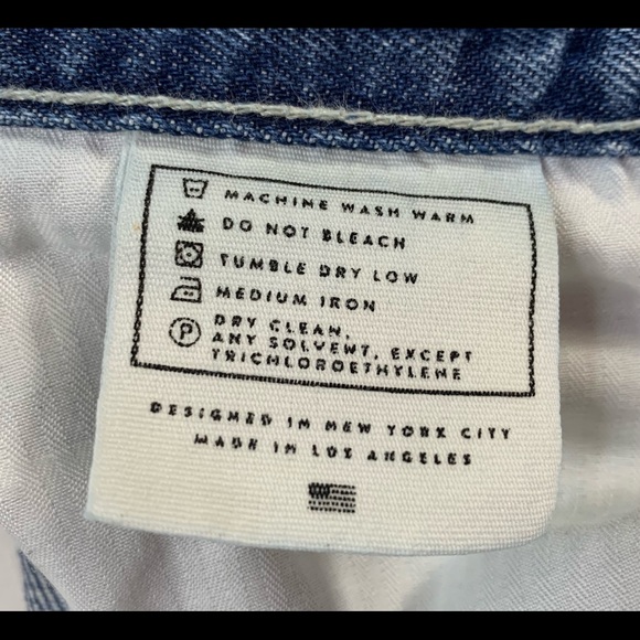 AYR The Styx Wolfpack Button-Fly Straight Leg High Rise Distressed Crop Jeans - Picture 9 of 12